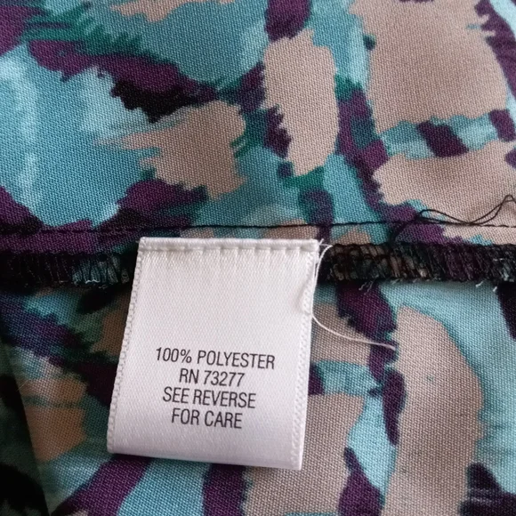 Dana Buchman multi Animal Print Blouse Size Med - Picture 6 of 7